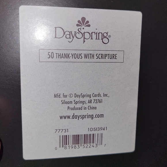 DaySpring Thank You Baby Gift Scripture 50 Cards & Envelopes - Picture 4 of 4